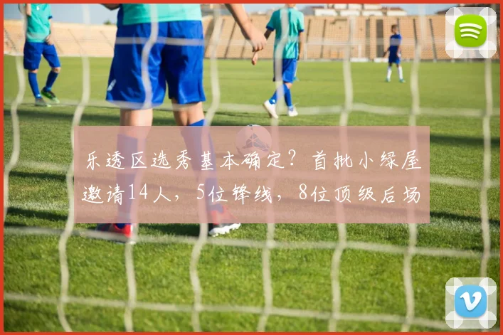 乐透区选秀基本确定？首批小绿屋邀请14人，5位锋线，8位顶级后场